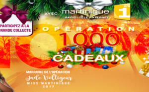 Martinique 1ère: Jade Voltigeur, Miss Martinique 2017, marraine de l’Opération "1000 Cadeaux" 2017