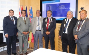 Polynésie: Cérémonie de signature pour le consortium du câble Manatua