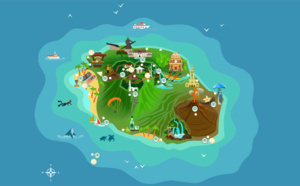 Une carte interactive de l'île de La Réunion sur Geo.fr