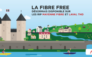 La Fibre Free désormais disponible sur les RIP Mayenne Fibre et Laval THD