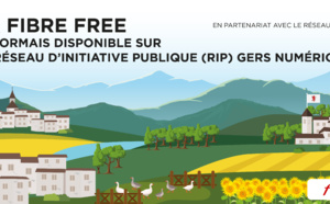 La Fibre Free désormais disponible sur le Réseau d'initiative Publique (RIP) Gers Numérique