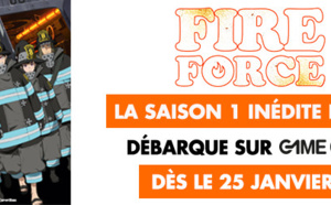 La saison 1 inédite de FIRE FORCE en VF et en exclusivité sur GAME ONE dès le 25 janvier