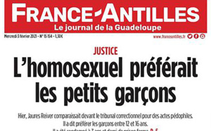 France-Antilles fait polémique avec sa une liant homosexualité et pédocriminalité