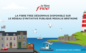 La Fibre Free désormais disponible sur le RIP Mégalis Bretagne