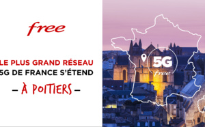 Le réseau 5G de Free s'étend à Poitiers