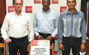 SFR / Mairie du François: signature accord de déploiement de la Fibre optique en commune