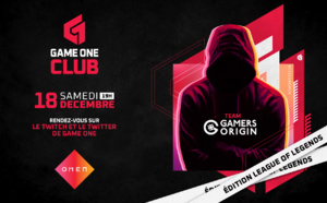 #G1CLUBOMEN, la nouvelle édition du GAME ONE CLUB, le 18 décembre en live sur la chaîne Twitch de GAME ONE