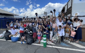 La Réunion / World Clean Up Day : l’équipe Sapmer, secondée par les futurs marins