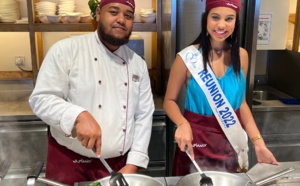Miss Réunion en cuisine pour la journée mondiale des pâtes