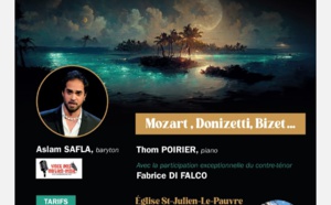 Concert Voix des Outre-mer ce vendredi avec Aslam Safla, Thom Poirier et participation de Fabrice di Falco