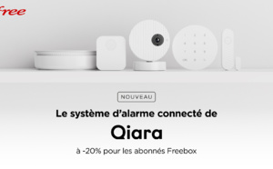 Le système d'alarme connecté nouvelle génération de Qiara proposé aux abonnés Freebox