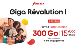 Pour ses 2 ans, Free Caraïbe lance une nouvelle offre avec 300Go de data pour 15,99€