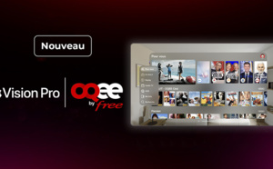 Free propose son application TV OQEE sur Apple Vision Pro