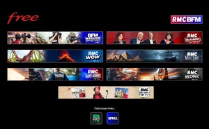 Free enrichit son offre de contenus en incluant 7 nouvelles chaînes du groupe RMC BFM