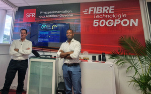 SFR Caraïbe atteint un débit record avec le 50GPON, une première aux Antilles-Guyane