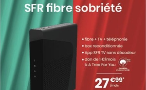 SFR lance « Fibre Sobriété », une offre sans décodeur TV avec box reconditionnée à 27,99 € par mois