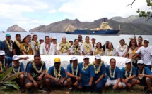 Polynésie: Atterrage final du câble Natitua à Taiohae