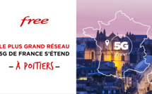 Le réseau 5G de Free s'étend à Poitiers
