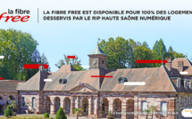 La Fibre Free est disponible pour 100% des logements desservis par le RIP Haute Saône Numérique