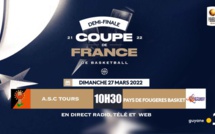 Demi-Finale de la Coupe de France du Trophée de la Coupe de France de Basket en direct ce dimanche sur Guyane la 1ère