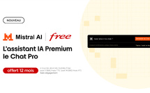 Free, 1er opérateur à proposer dans ses offres mobiles un assistant IA premium, le Chat Pro de Mistral AI