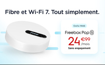 Free lance la Freebox Pop S et devient le 1er  opérateur à inclure le Wi-Fi 7 sur une gamme d'offres aussi large 