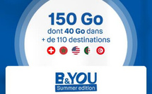 B&amp;YOU invente « Summer Edition » le premier forfait 100% eSIM, à 14,99€ par mois, avec plus de 110 destinations incluses, pour voyager en toute simplicité dès cet été