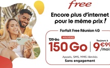 Free Réunion augmente l'enveloppe internet mobile à 150 Go sans surcoût dans son forfait 4G à 9,99€/mois