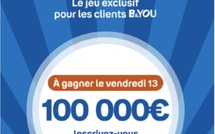 B&amp;YOU fête les 30 ans de Bouygues Telecom avec un “Giga Jackpot” : 100 000 € à gagner le vendredi 13 février 2026