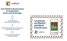 Bouygues Telecom offre à ses clients mobile 6 mois d'abonnement à Cafeyn