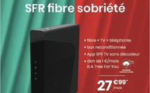 SFR lance « Fibre Sobriété », une offre sans décodeur TV avec box reconditionnée à 27,99 € par mois